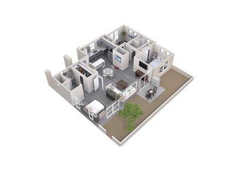 The Haven 3 bedroom 2 bathroom at Palm Valley Villas in Goodyear, AZ